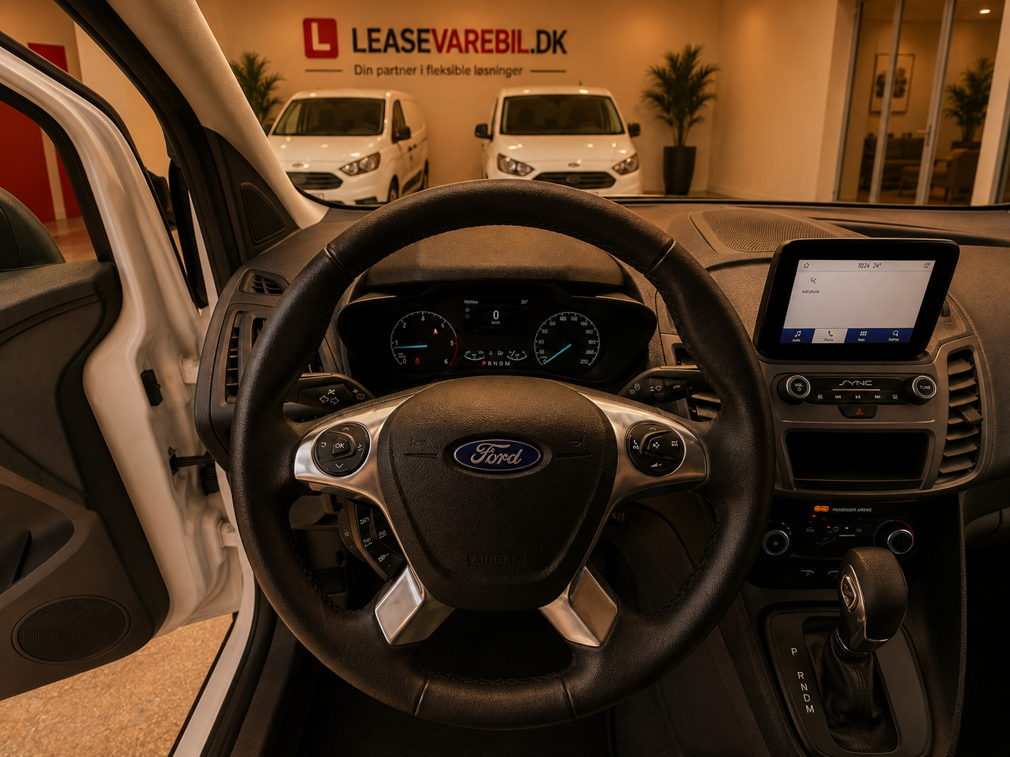 Hvid Ford Transit Connect fra 2022