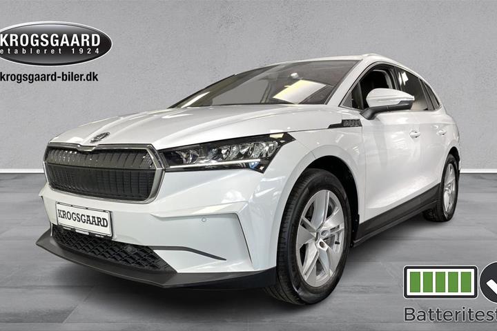 Hvid Skoda Enyaq fra 2022