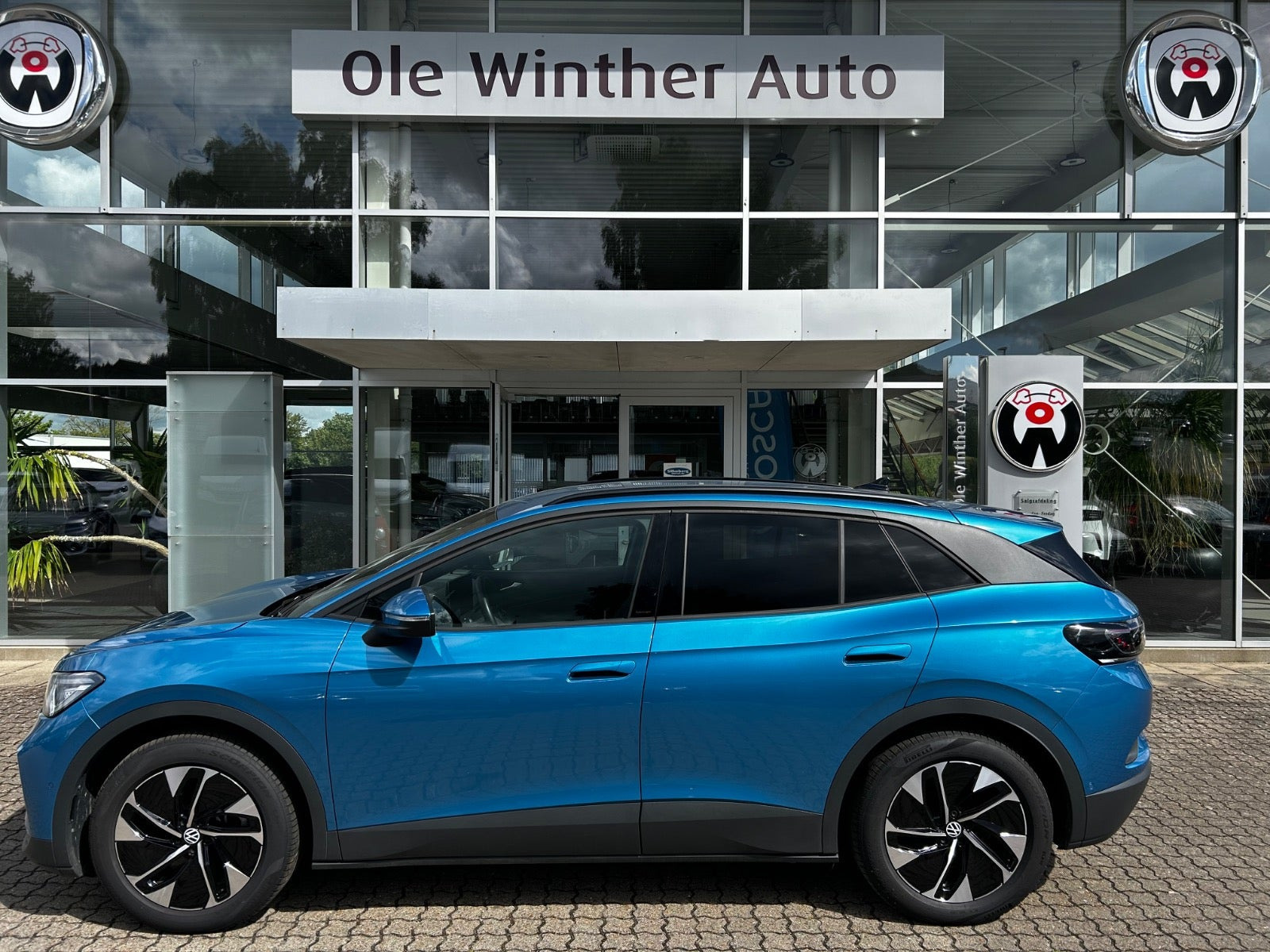 Blå VW ID.4 fra 2025
