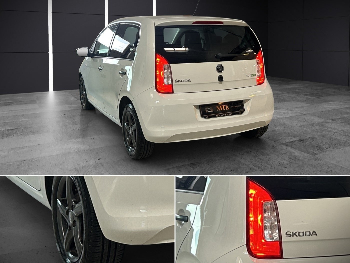 Hvid Skoda Citigo fra 2017