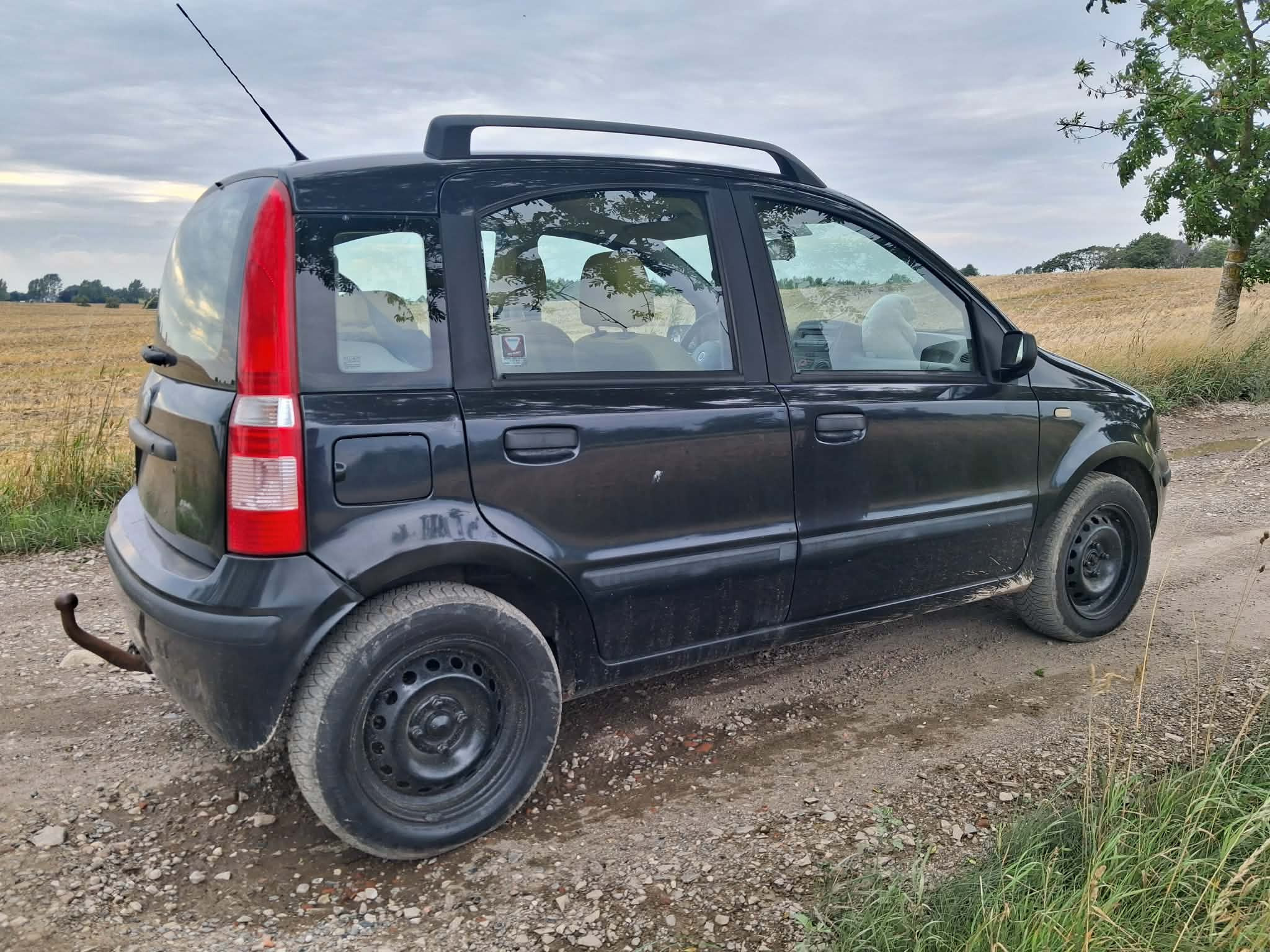 Sort Fiat Panda fra 2003