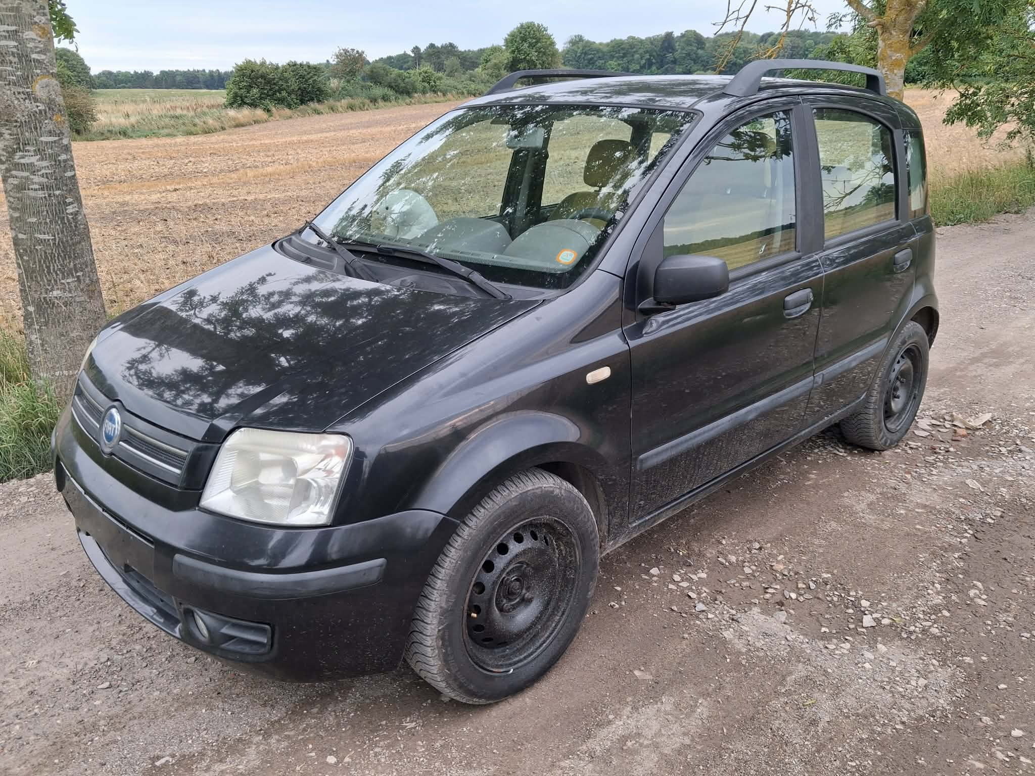 Sort Fiat Panda fra 2003