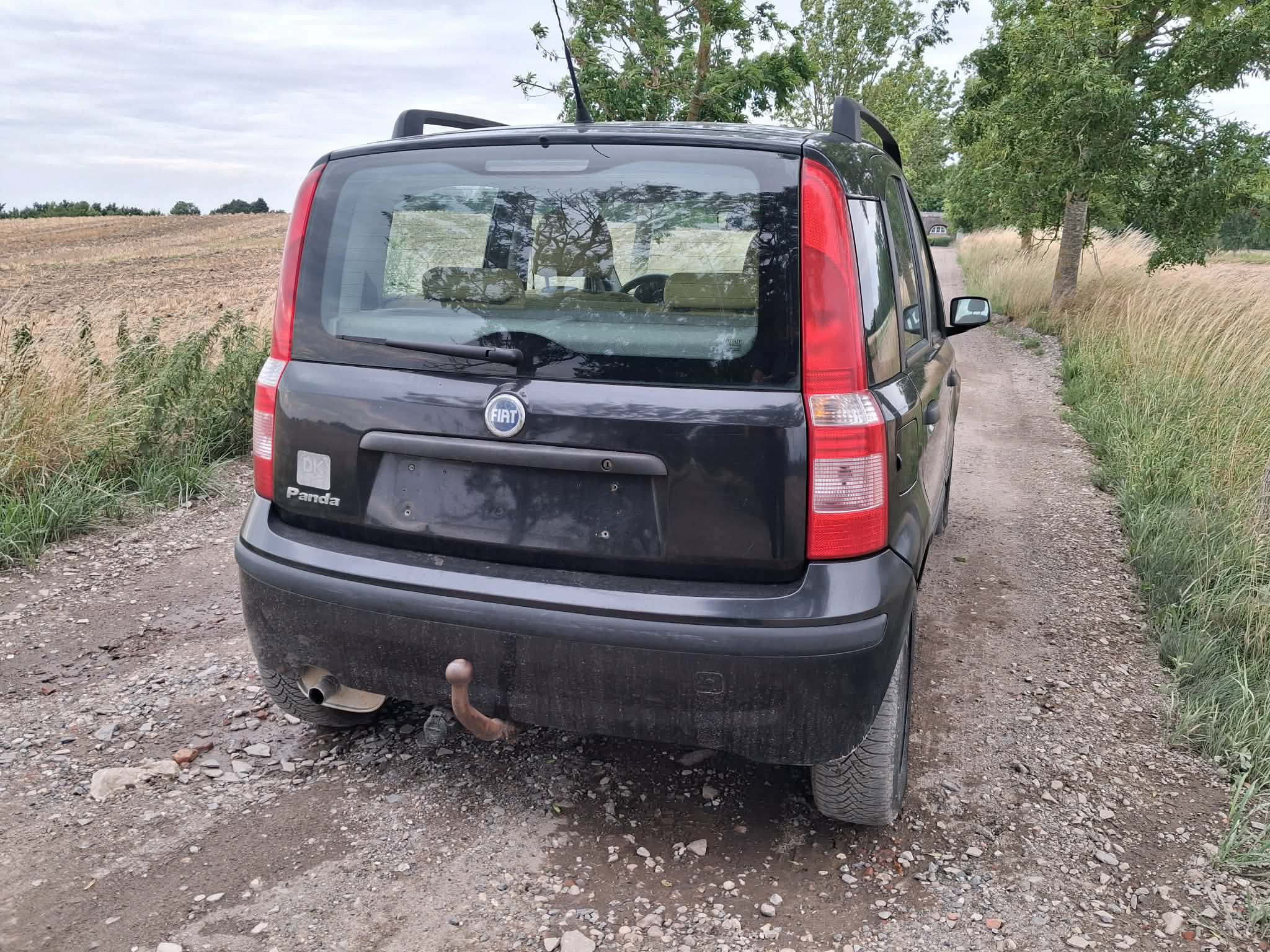 Sort Fiat Panda fra 2003