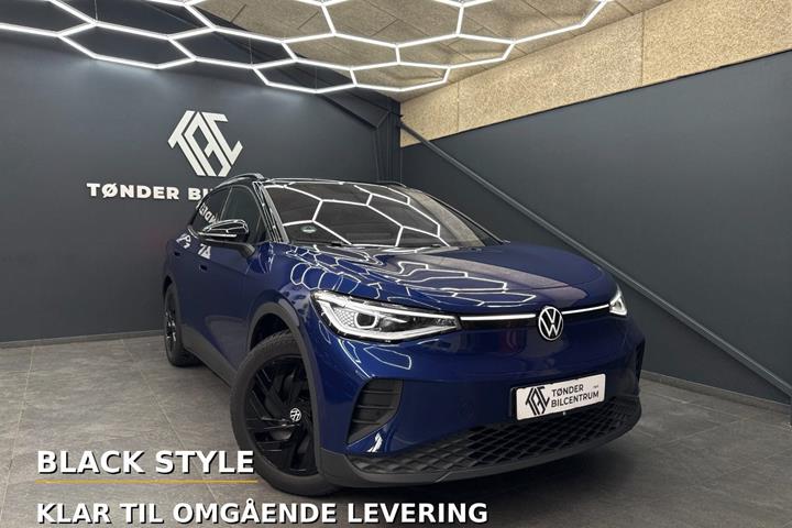 Blå VW ID.4 fra 2025 set udefra