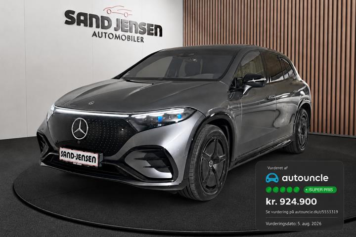 Grå Mercedes EQS450 SUV fra 2023