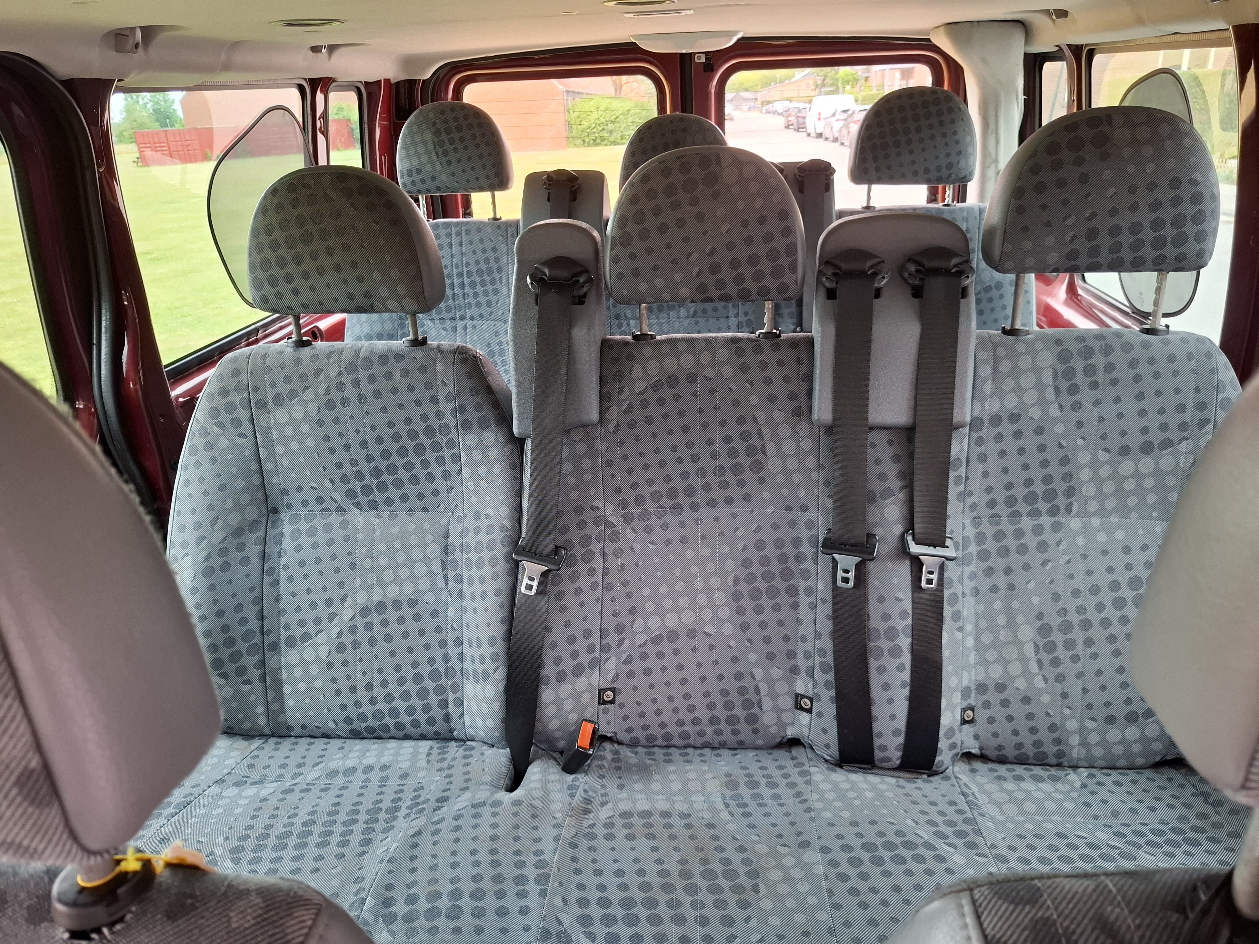 Rød Ford Transit fra 2009