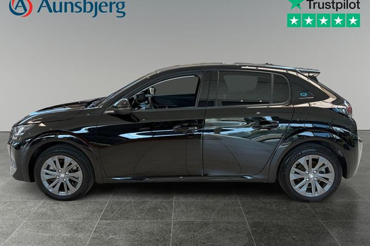 Sort Peugeot e-208 fra 2023