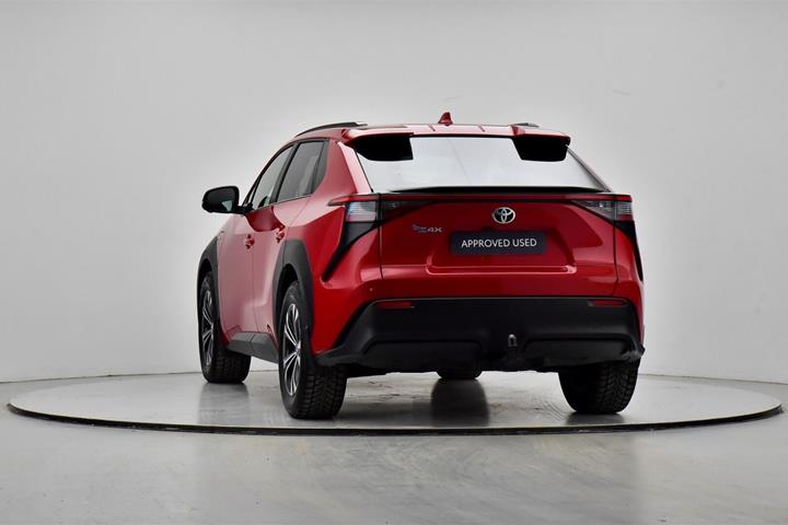 Rød Toyota BZ4X fra 2024
