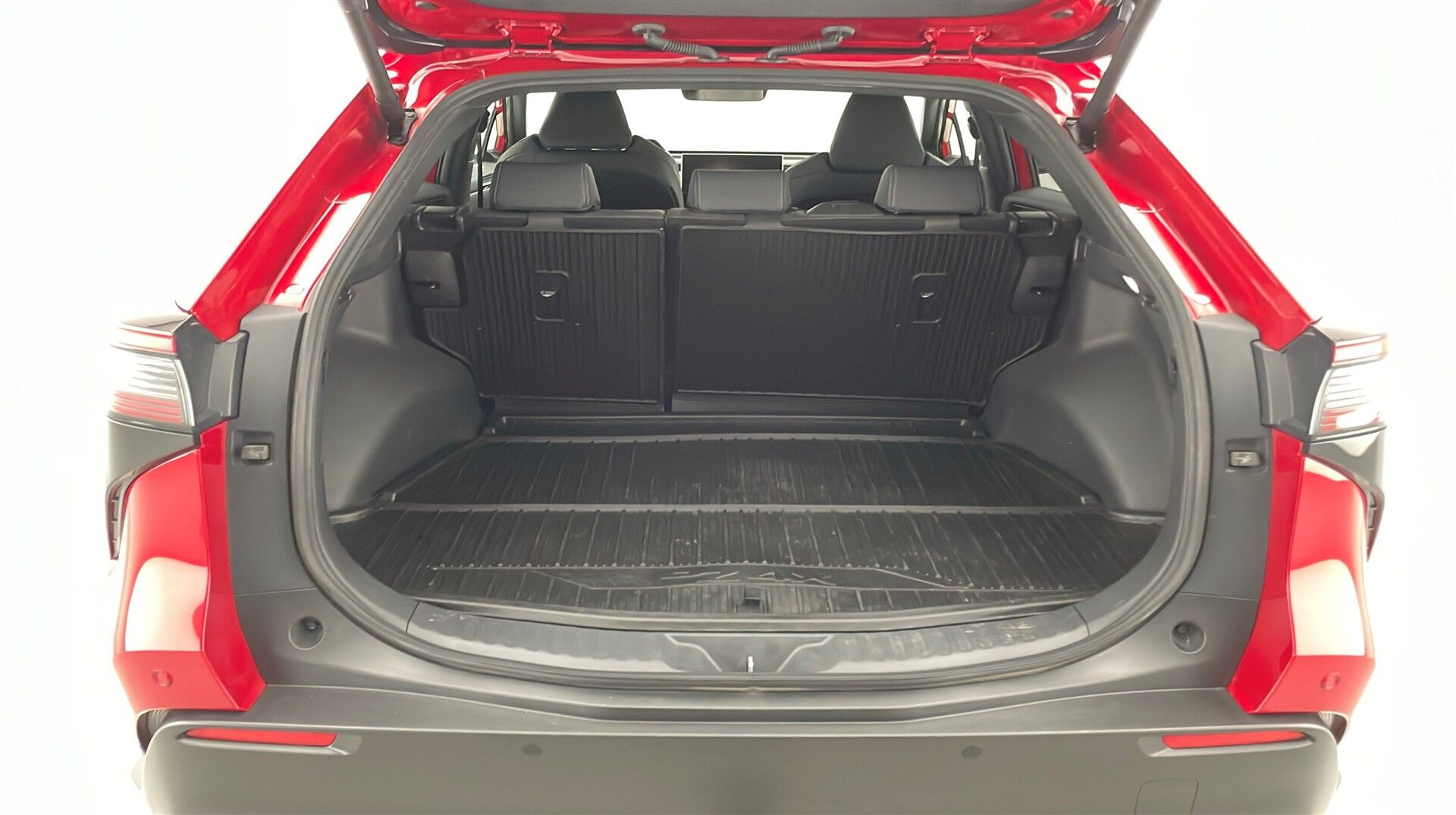 Rød Toyota BZ4X fra 2024