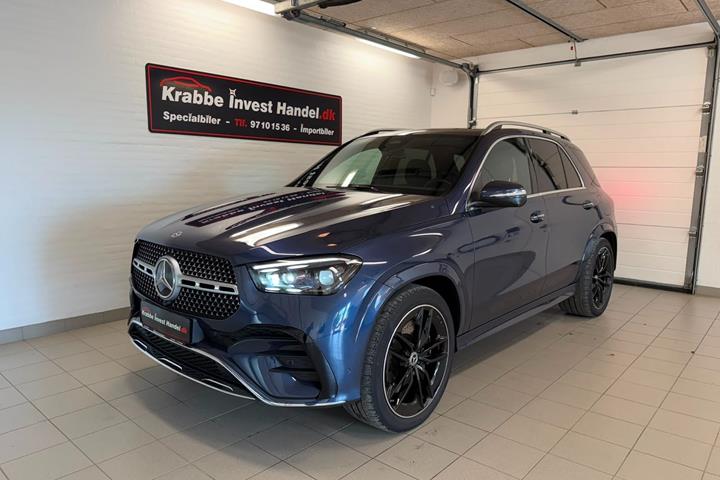Blå Mercedes GLE350 de fra 2024