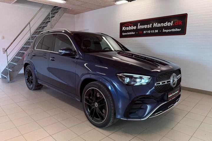 Blå Mercedes GLE350 de fra 2024