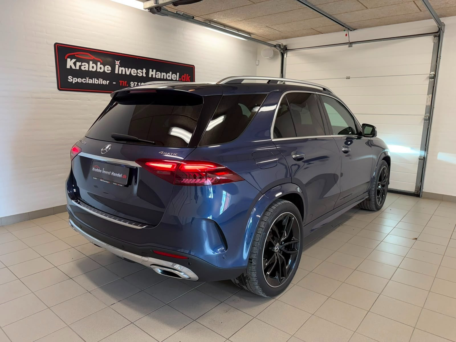 Blå Mercedes GLE350 de fra 2024