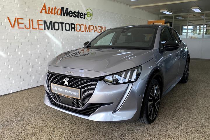 Sølv Peugeot e-208 fra 2022