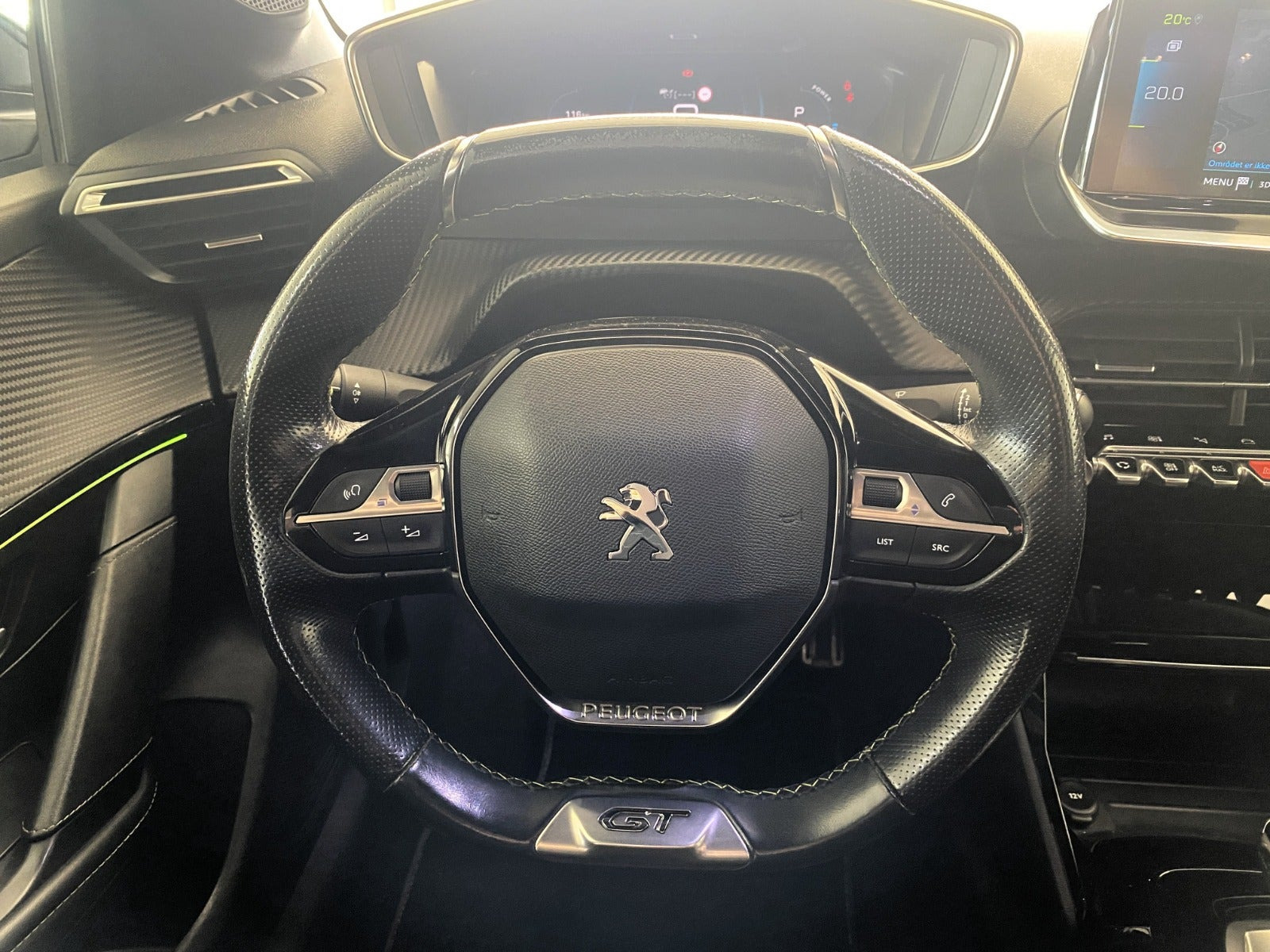 Sølv Peugeot e-208 fra 2022