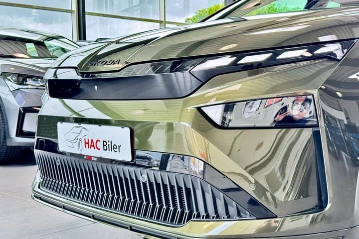 Grøn Skoda Enyaq fra 2026