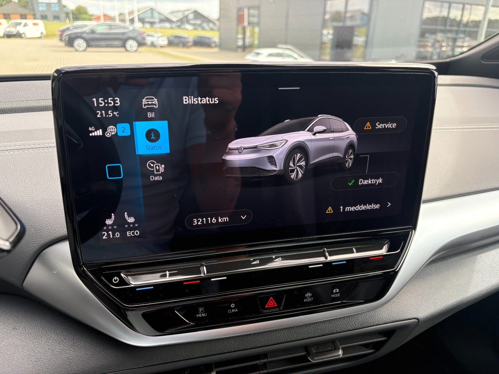 Hvid VW ID.4 fra 2023