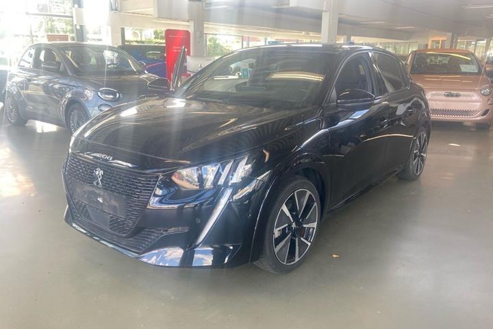 Sort Peugeot e-208 fra 2021