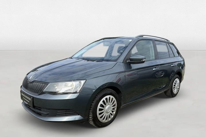 Grøn Skoda Fabia fra 2017