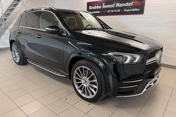 Grøn Mercedes GLE400 d fra 2020