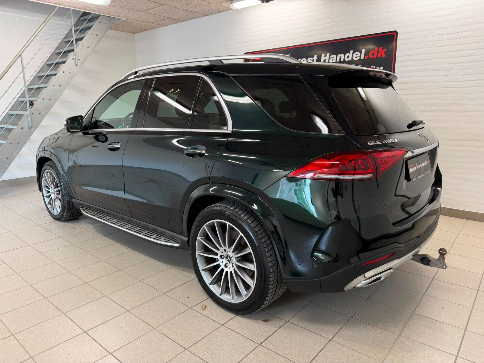 Grøn Mercedes GLE400 d fra 2020