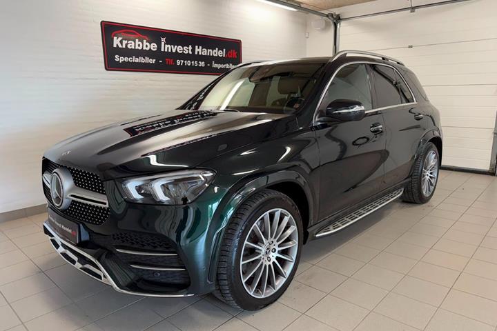 Grøn Mercedes GLE400 d fra 2020