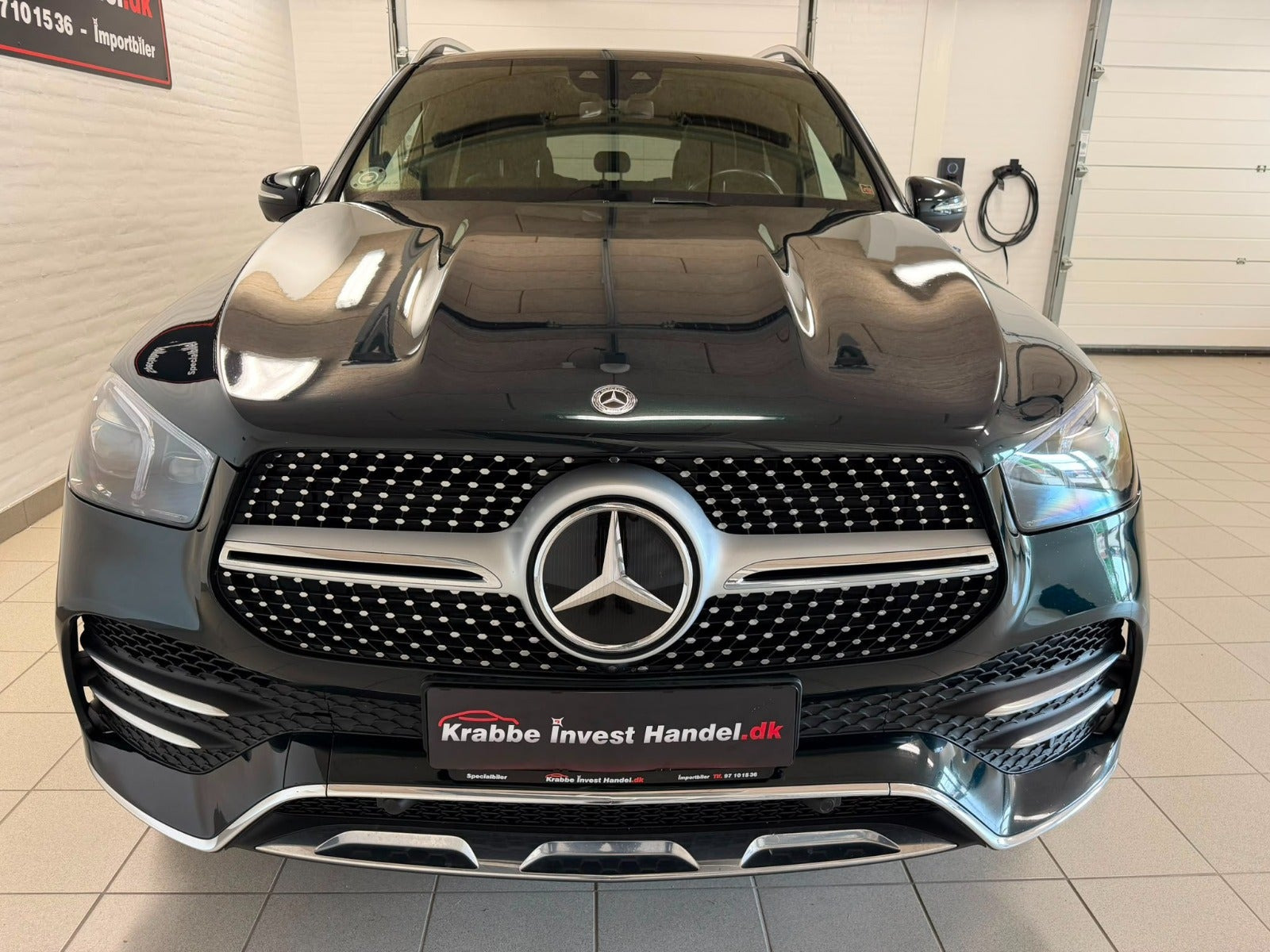 Grøn Mercedes GLE400 d fra 2020