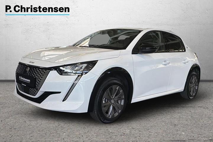Hvid Peugeot e-208 fra 2023