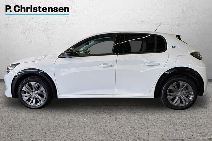 Hvid Peugeot e-208 fra 2023