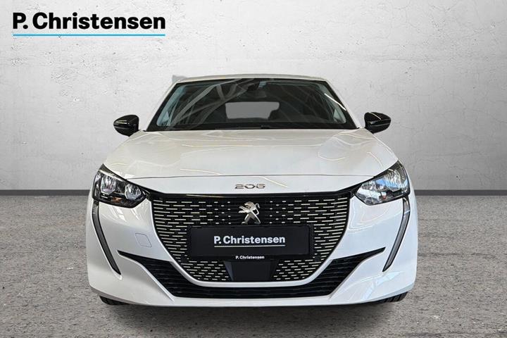 Hvid Peugeot e-208 fra 2023