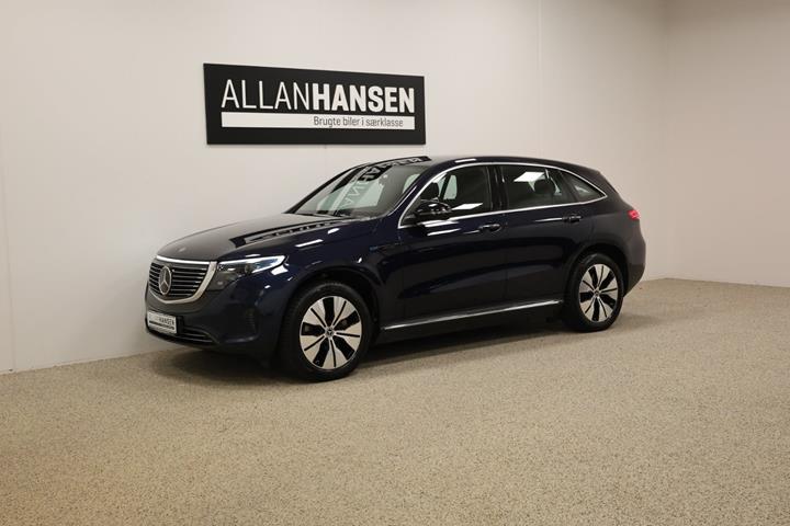 Blå Mercedes EQC400 fra 2023