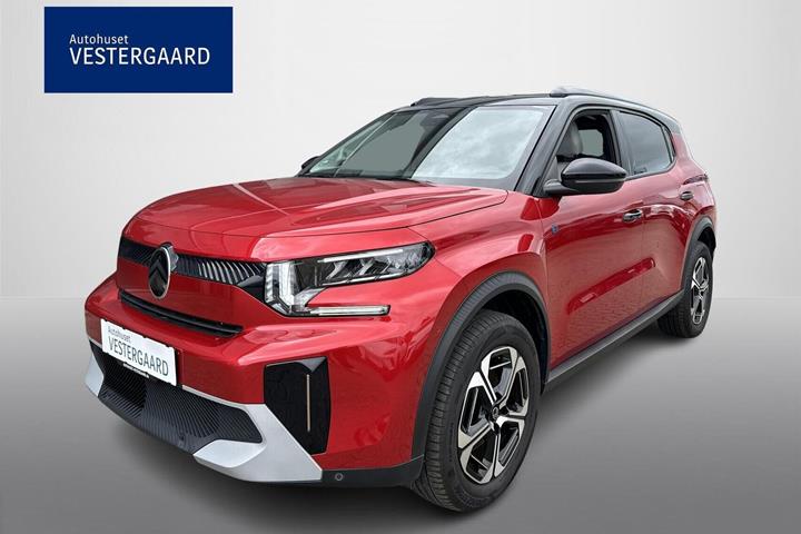 Rød Citroën e-C3 Aircross fra 2025 set udefra