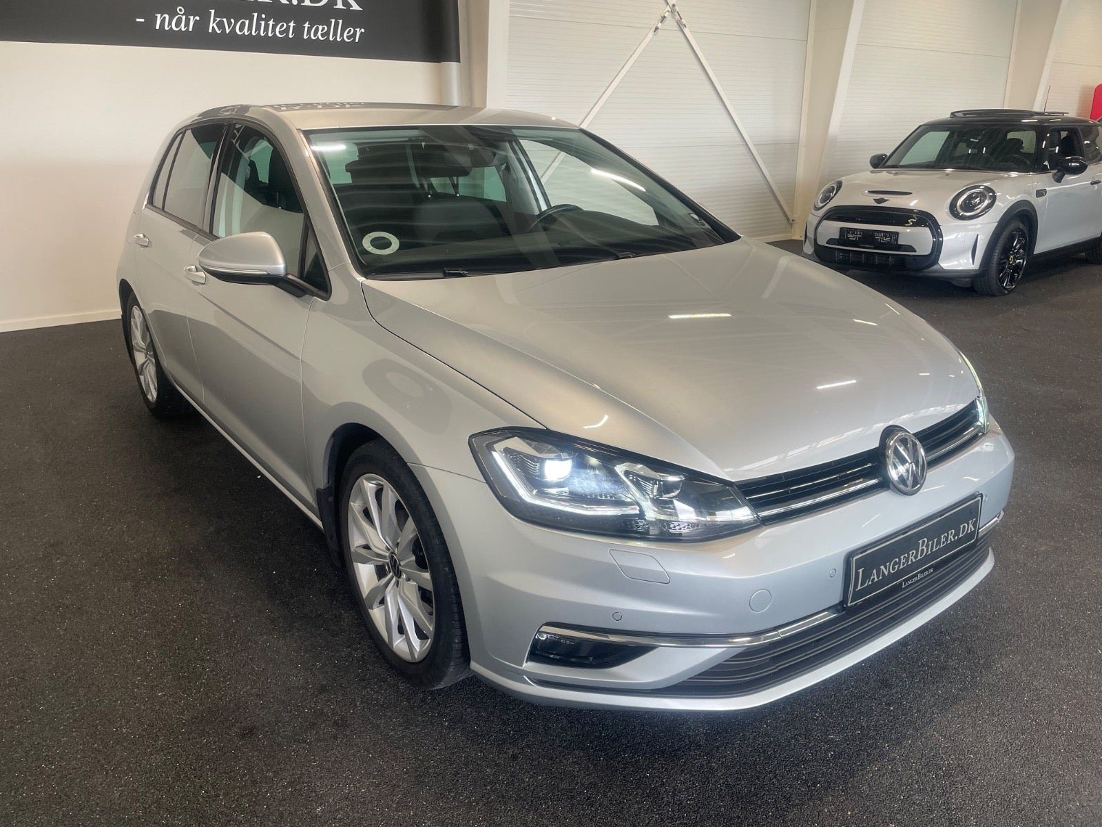 Sølv VW Golf VII fra 2019