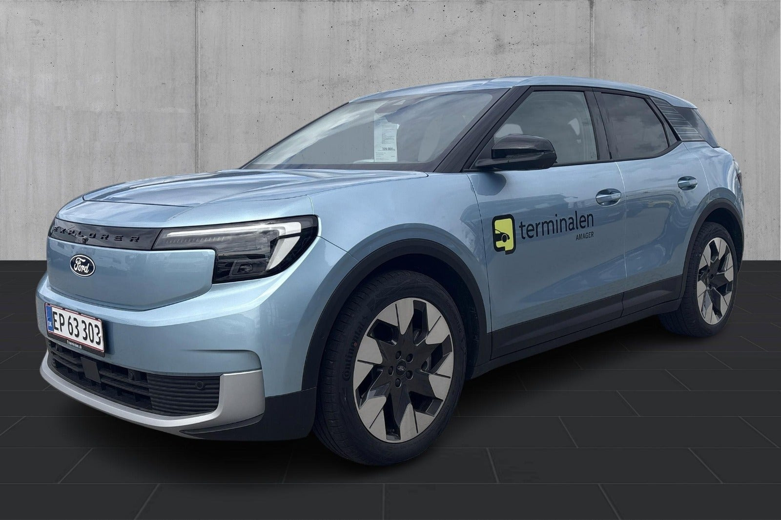 Blå Ford Explorer fra 2025
