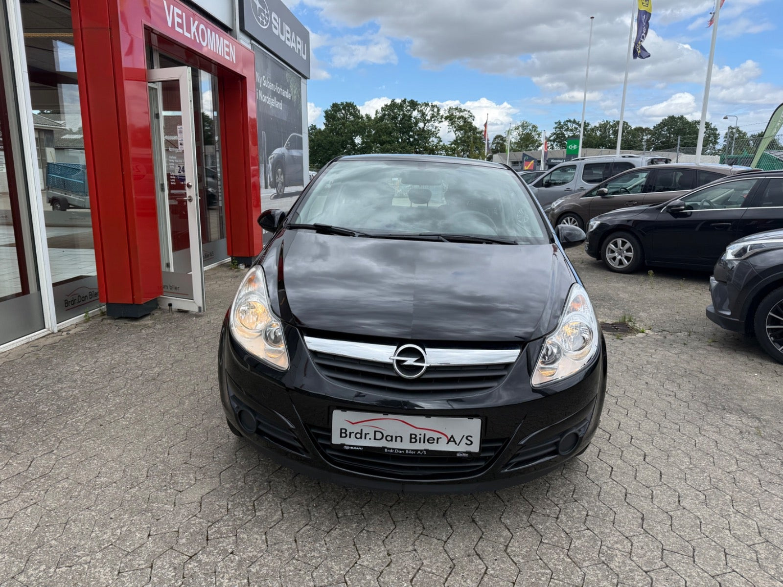 Grøn Opel Corsa fra 2007