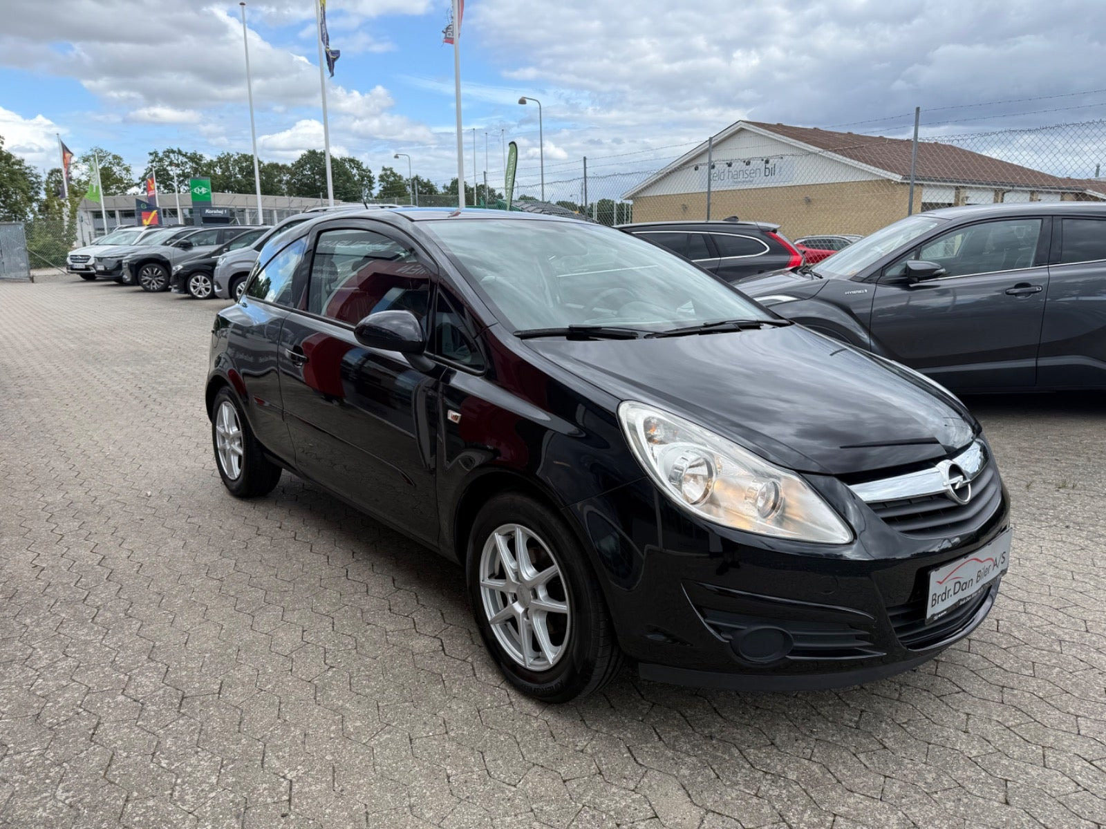 Grøn Opel Corsa fra 2007