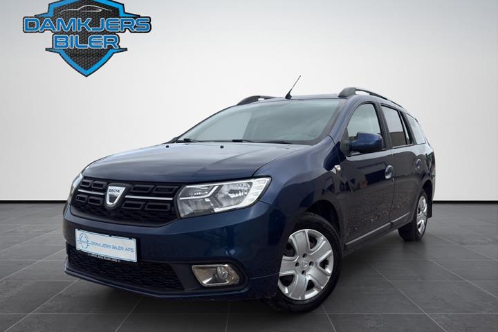 Blå Dacia Logan fra 2017