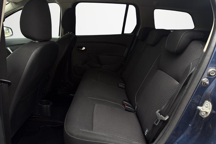 Blå Dacia Logan fra 2017