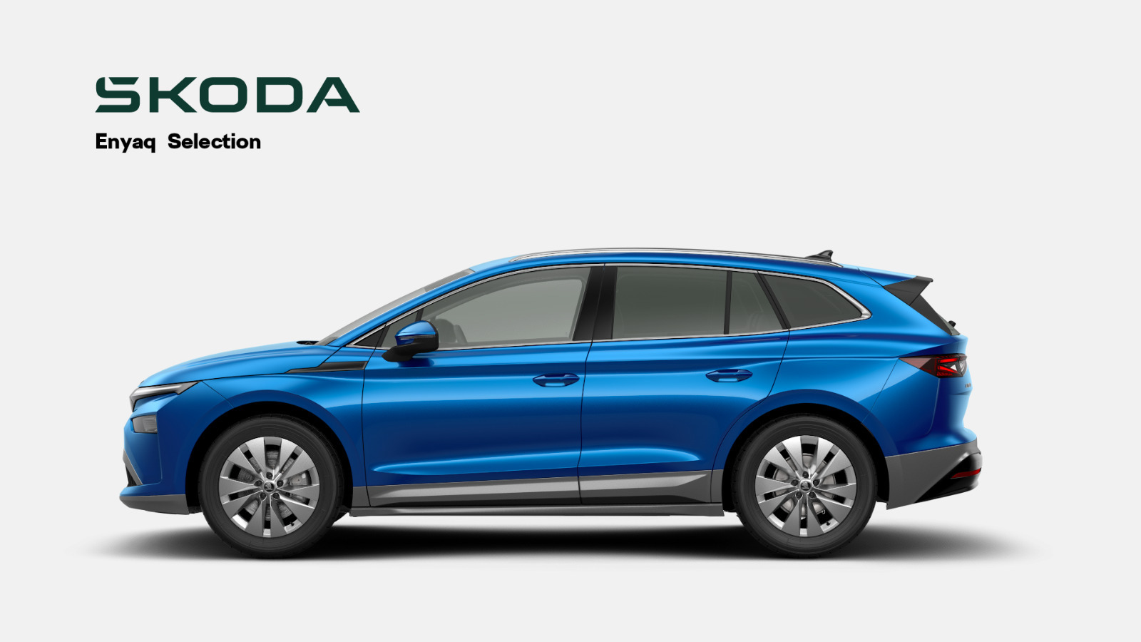 Blå Skoda Enyaq fra 2026
