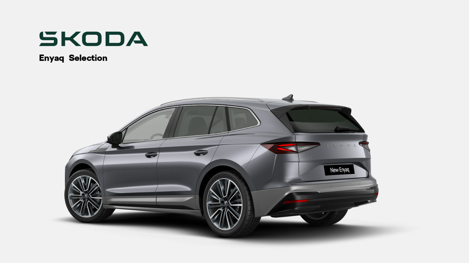 Grå Skoda Enyaq fra 2026