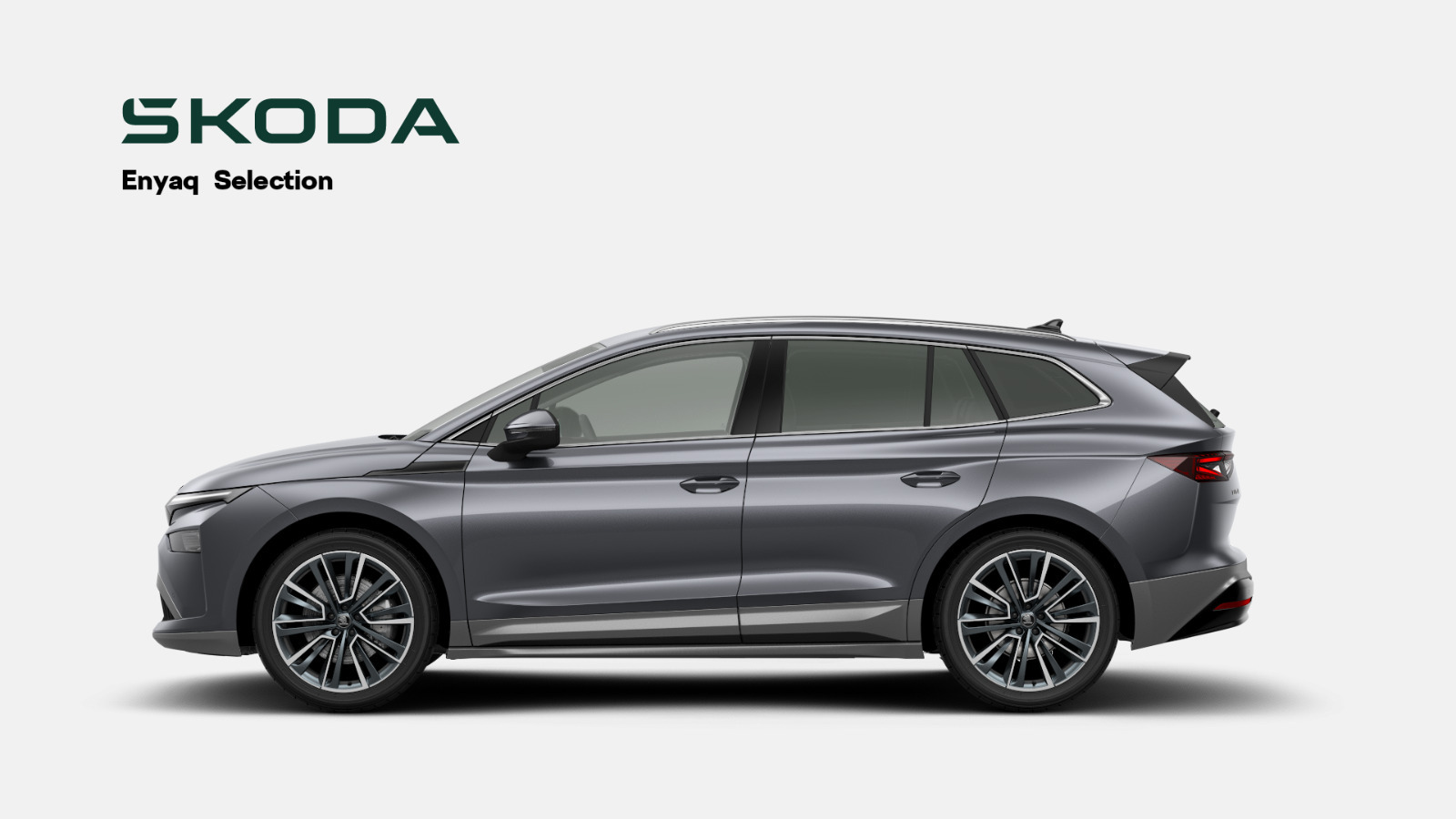 Grå Skoda Enyaq fra 2026