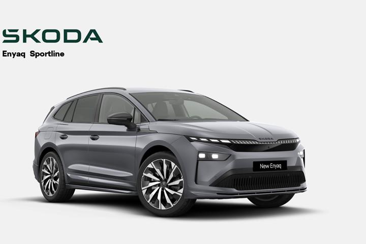 Grå Skoda Enyaq fra 2026