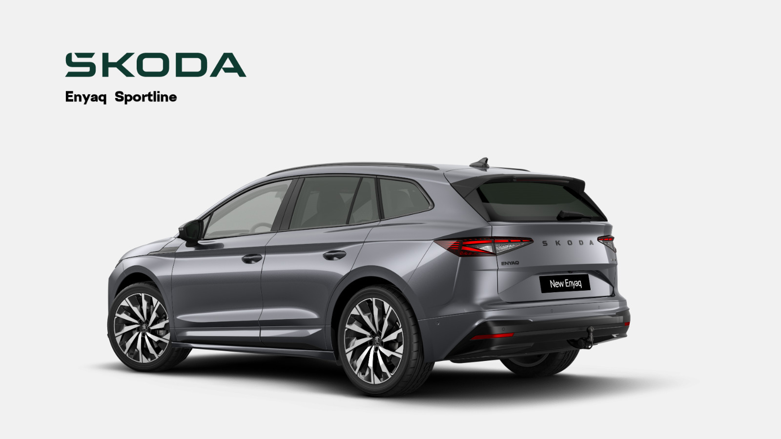 Grå Skoda Enyaq fra 2026