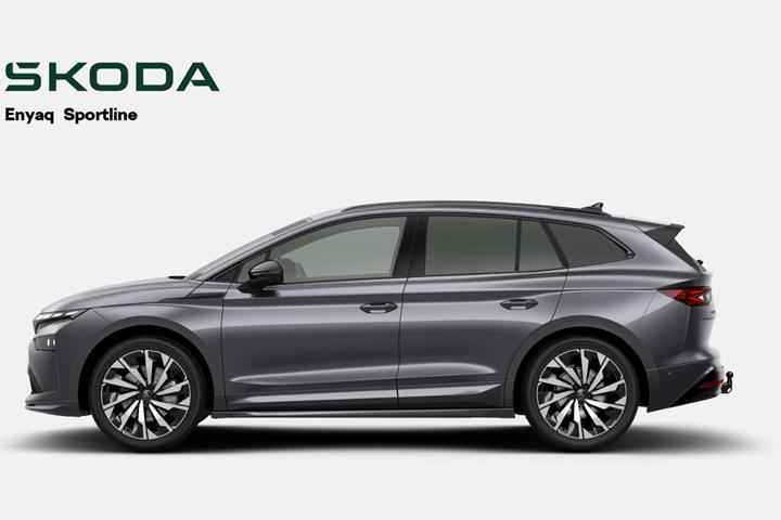 Grå Skoda Enyaq fra 2026