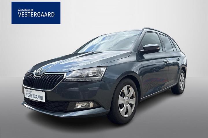 Grå Skoda Fabia fra 2021