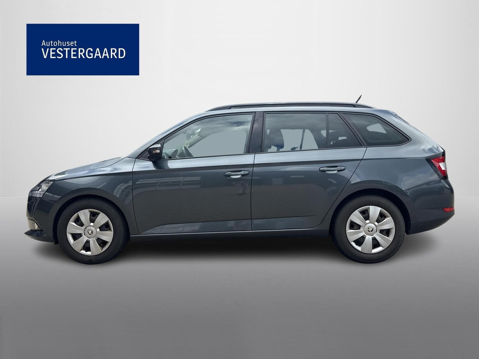 Grå Skoda Fabia fra 2021