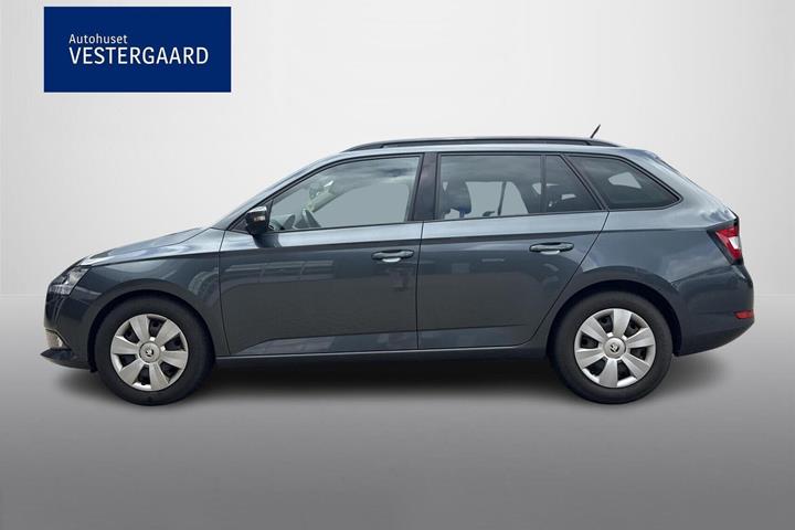 Grå Skoda Fabia fra 2021