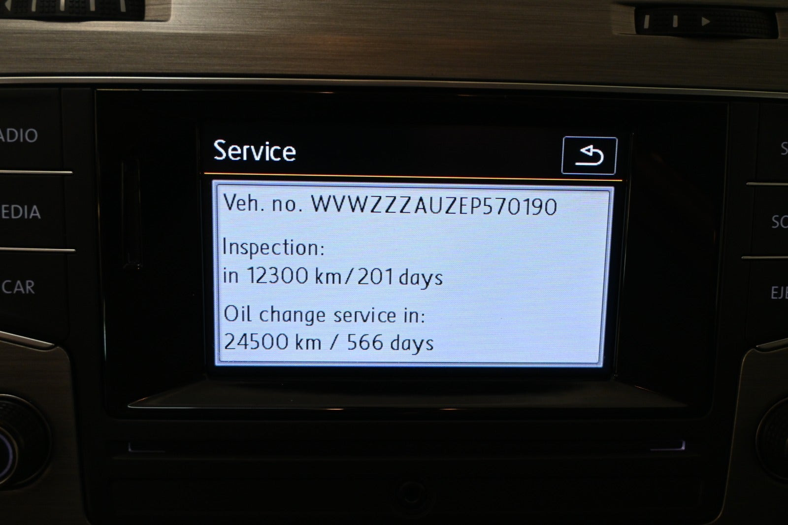 Sort VW Golf VII fra 2014