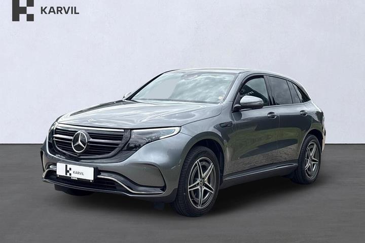 Grå Mercedes EQC400 fra 2020 set udefra