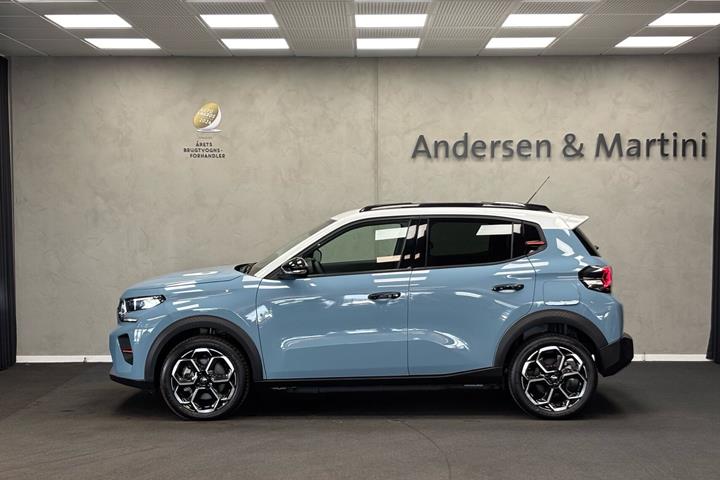 Blå Citroën ë-C3 fra 2025
