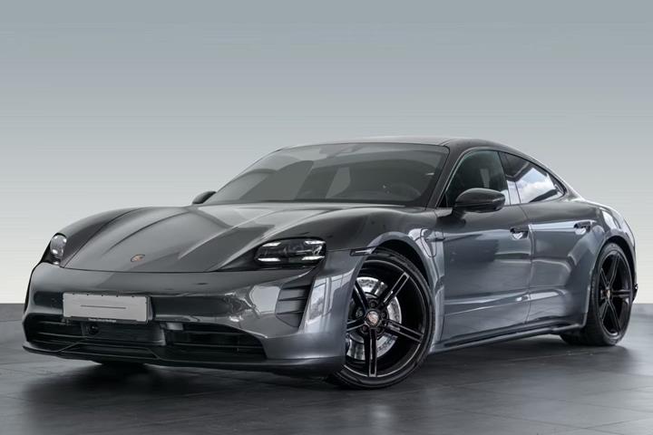Grå Porsche Taycan fra 2022